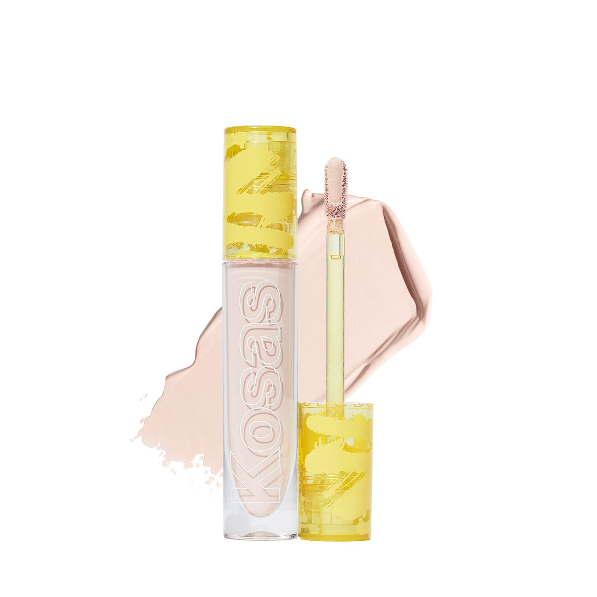 Kosas Revealer front packaging showing applicator and shade tone benefits