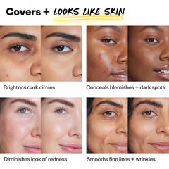 Kosas Revealer under-eye demo showing brighter, hydrated look after application