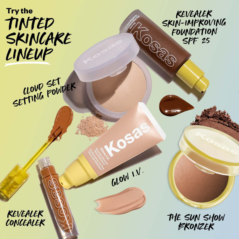 Kosas bronzer size comparison next to coin showing travel-friendly scale