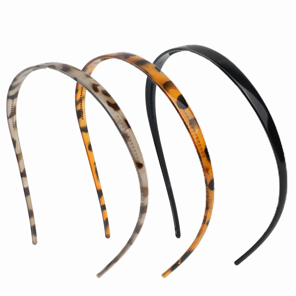 KOVOLITU leopard headband front view showing curved design and comfortable hold