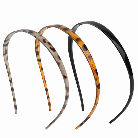 KOVOLITU leopard headband front view showing curved design and comfortable hold