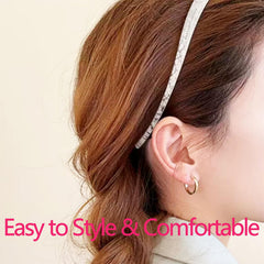 KOVOLITU headbands next to ruler showing slim dimensions for lightweight comfort