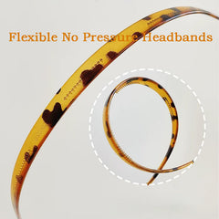 KOVOLITU on a woman wearing glasses showing how band clears temples and keeps hair back