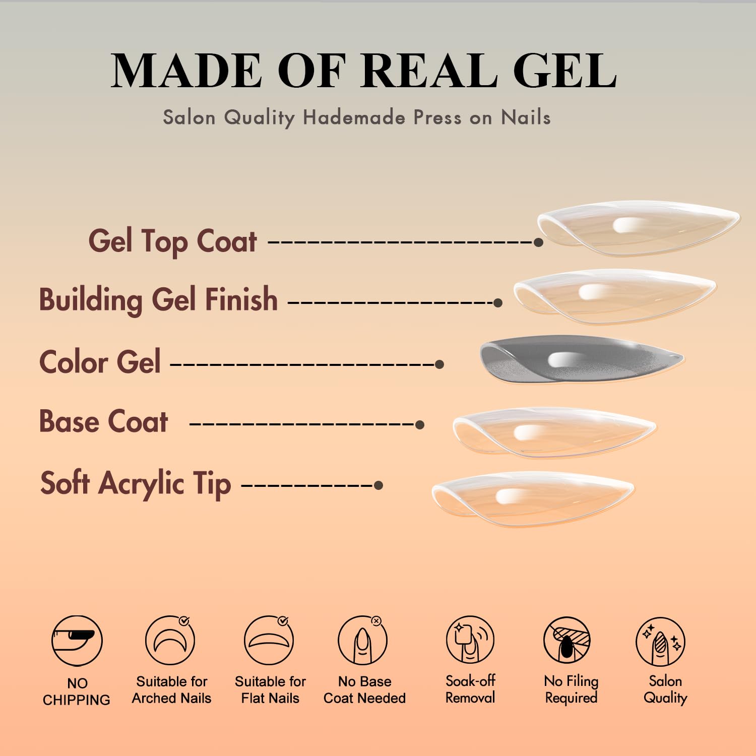 KQueenest kit contents including glue, adhesive tabs, file and prep pad for full application