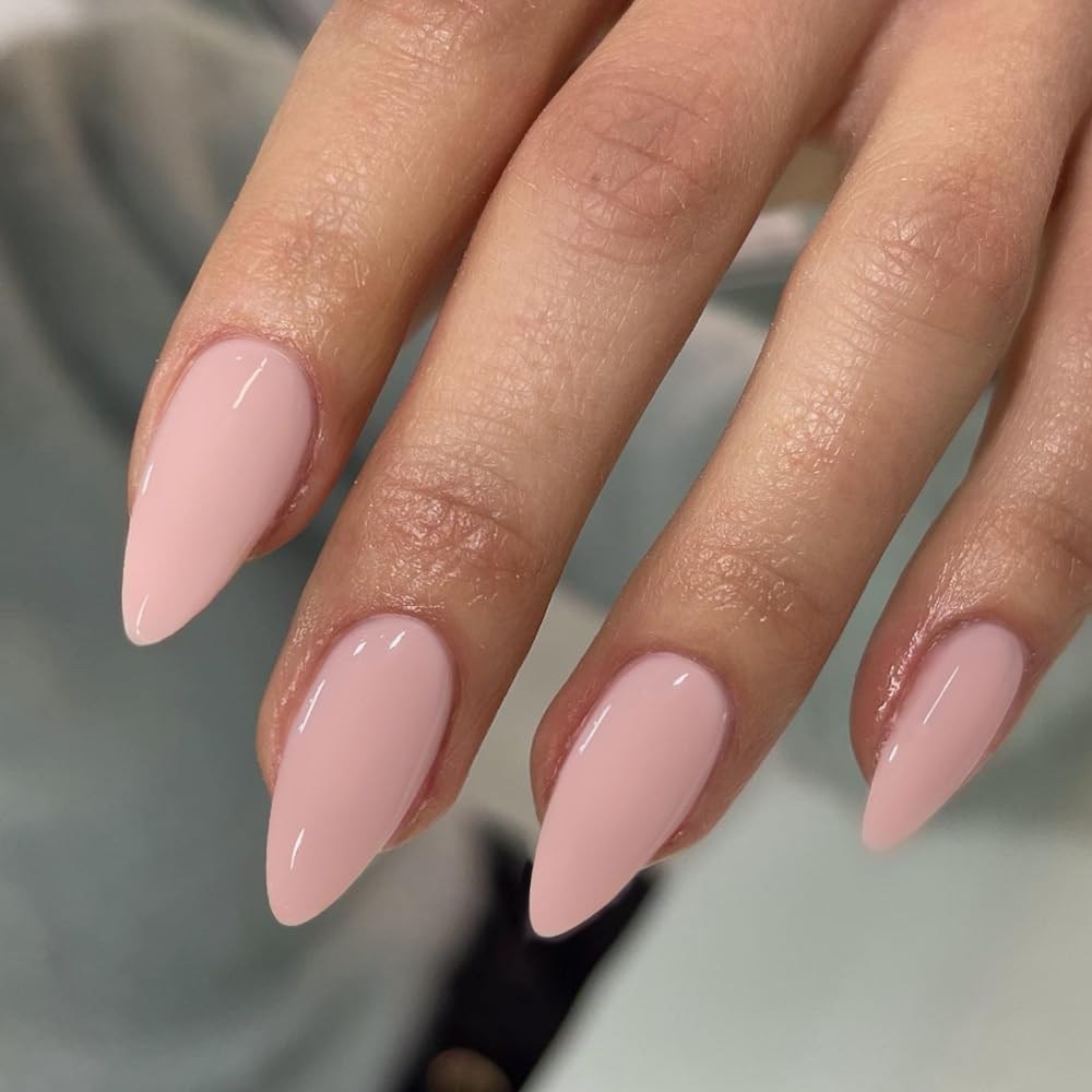 KQueenest front packaging showing Chalk Baby Pink set, easy salon-quality nails