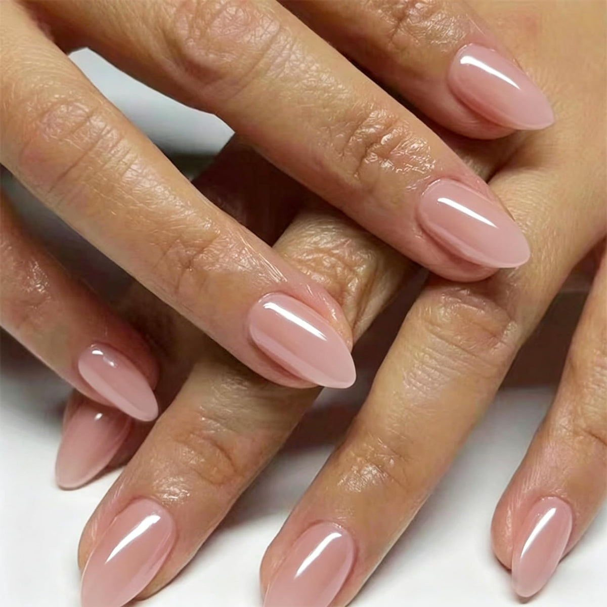 KQueenest front packaging showing 30-piece chrome pink set and clear sizes benefit salon look