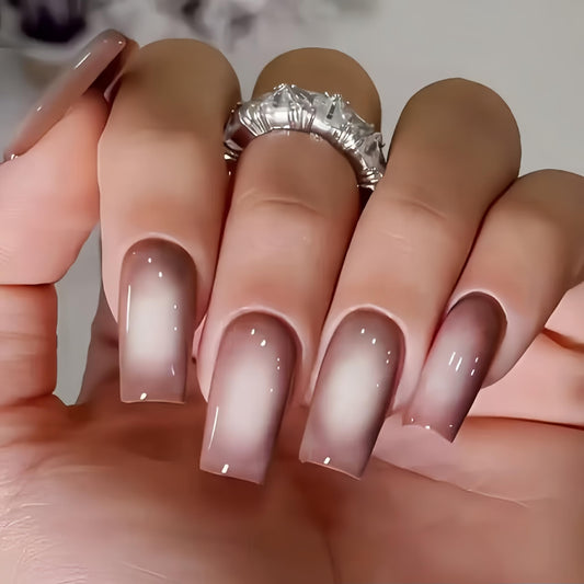 KQueenest front packaging showing ombré brown set and easy-at-home benefit