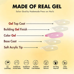 KQueenest in-hand comparison showing short almond scale and comfortable fit