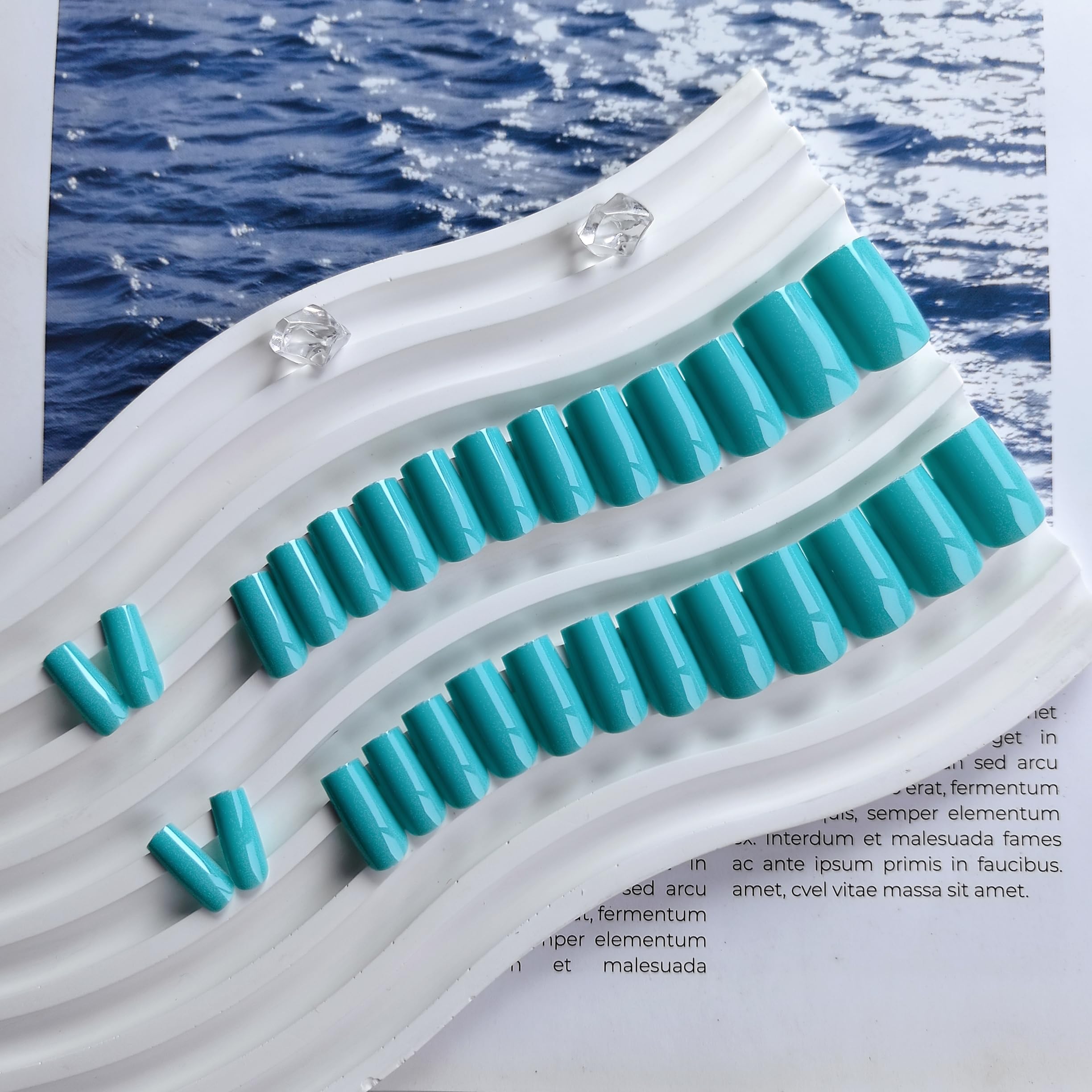 KQueenest nails worn in hand showing natural fit and comfortable flex benefit