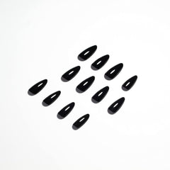KQueenest nails on hand during application showing quick five-minute manicure benefit