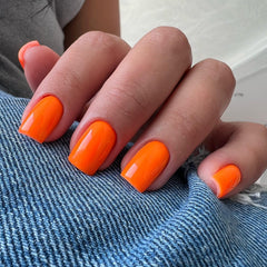 KQueenest close-up of acrylic texture and glossy finish for salon-like durability