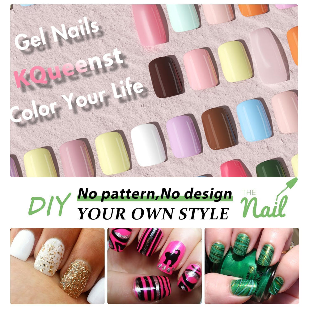 KQueenest size comparison layout of 24 nails for precise custom fit on each finger