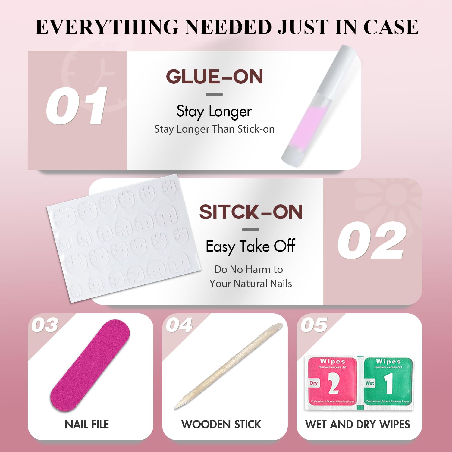KQueenest full 28-piece layout displaying multiple sizes for custom fit benefit