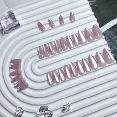 KQueenest detail of almond nail tip showing smooth shape and salon look