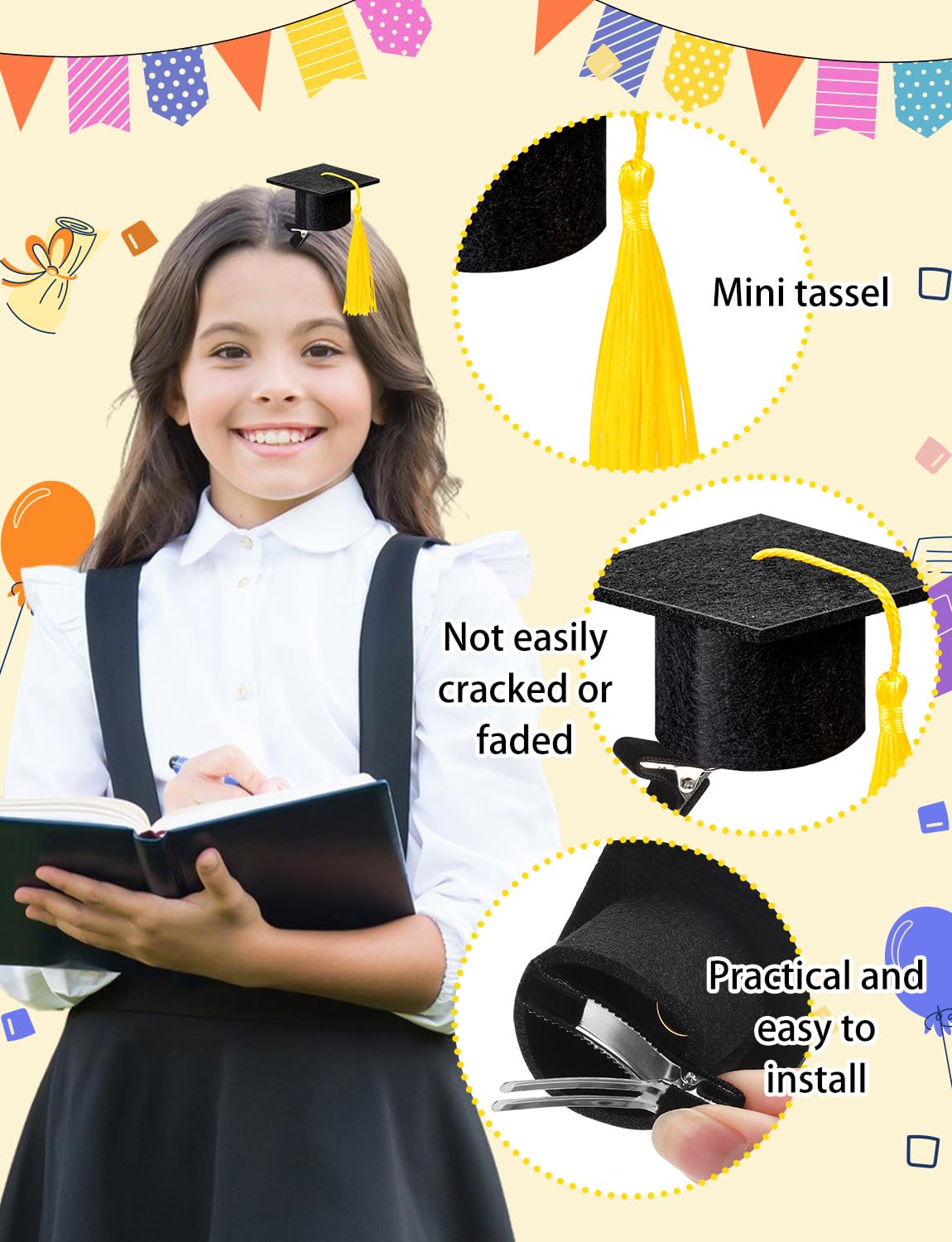 KQYSLXG bright yellow tassel close-up adding festive contrast