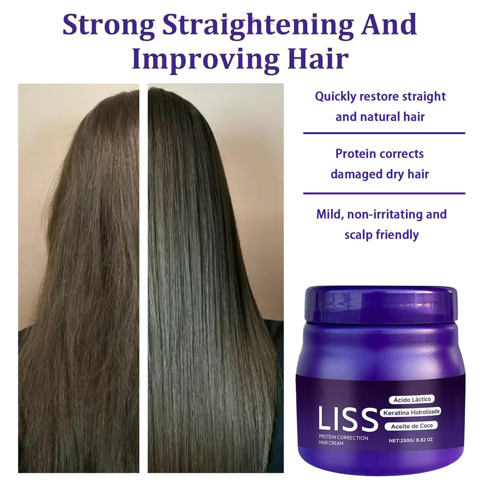 Krajiyya applied during styling showing reduced frizz and shiny finish