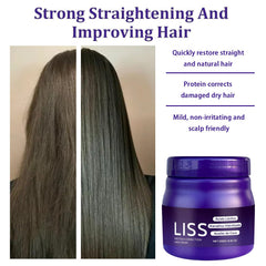 Krajiyya applied during styling showing reduced frizz and shiny finish