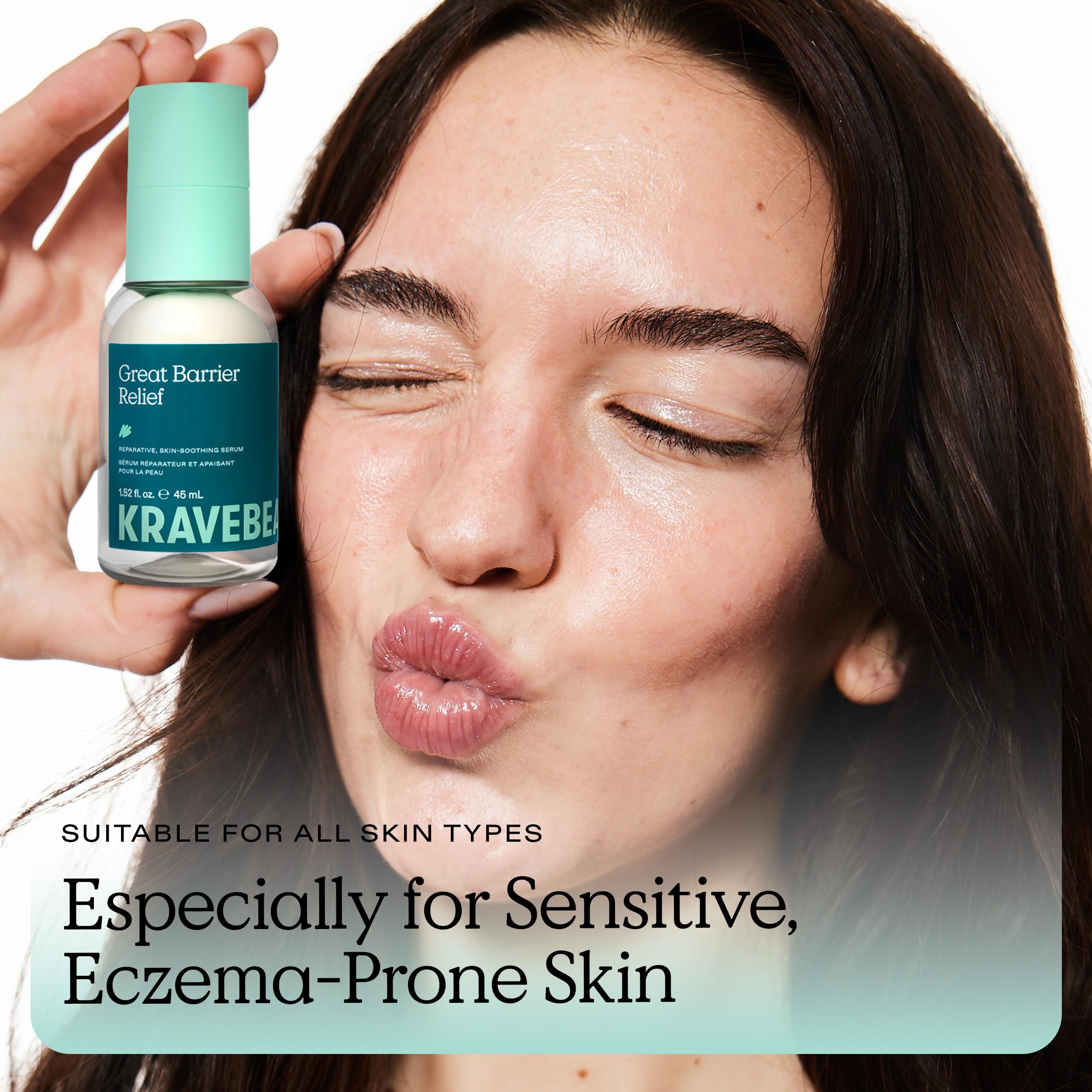 KraveBeauty bottle on bathroom counter in morning routine setting showing daily-use benefit