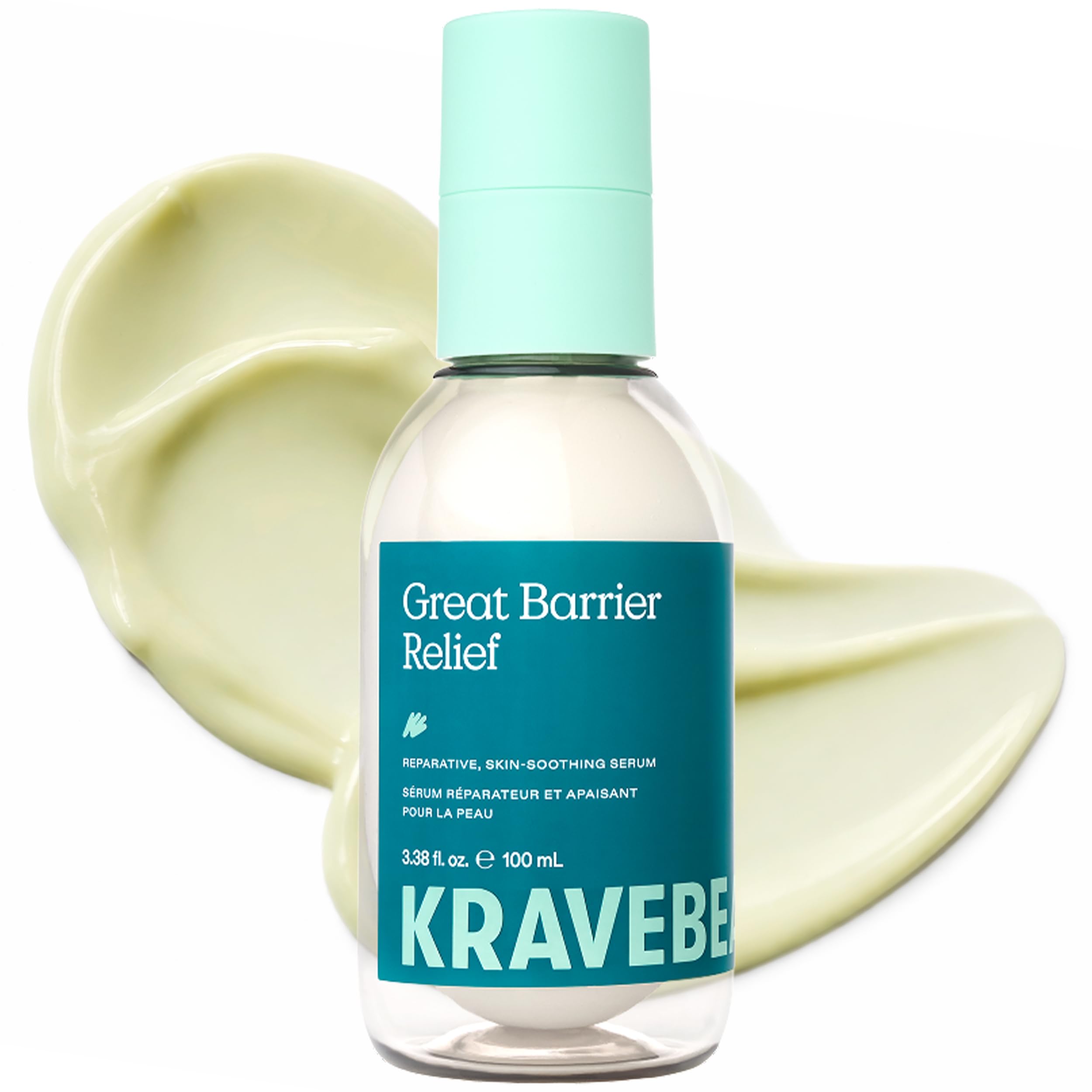 KraveBeauty bottle front view showing clean, simple packaging and hydration benefit