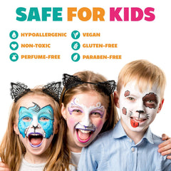Kraze FX product label and ingredients view indicating cosmetic-grade, hypoallergenic formulation