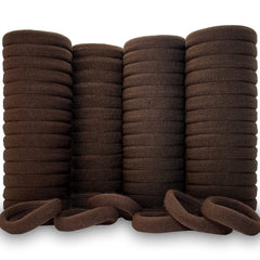 Krazy4K front packaging showing 100 dark brown elastic hair ties for value