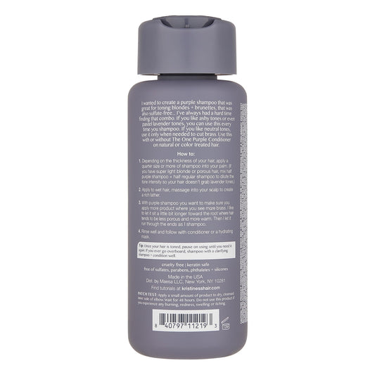 Kristin Ess back label close-up highlighting ingredients and usage directions