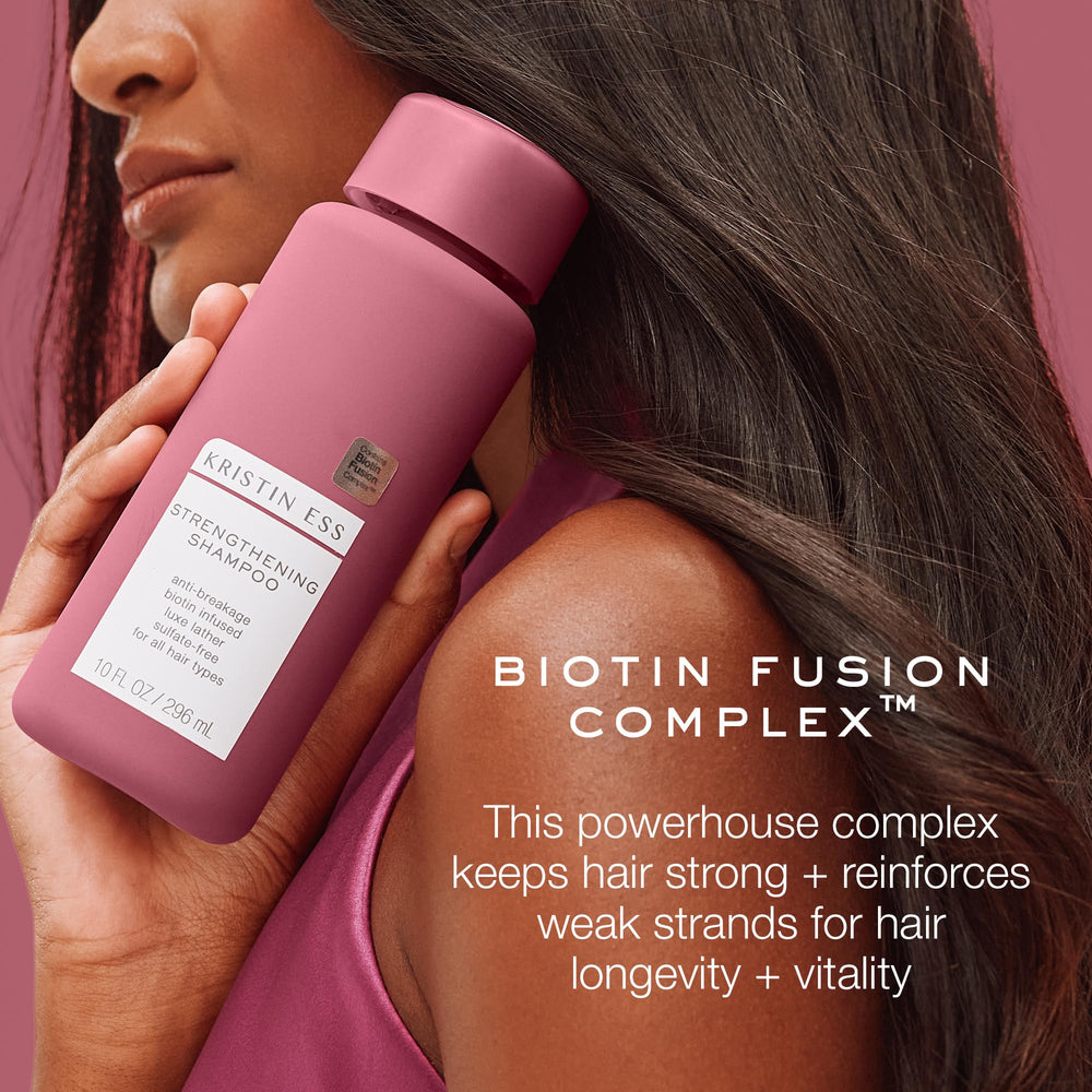 Kristin Ess biotin and amino acids visual emphasizing strengthening