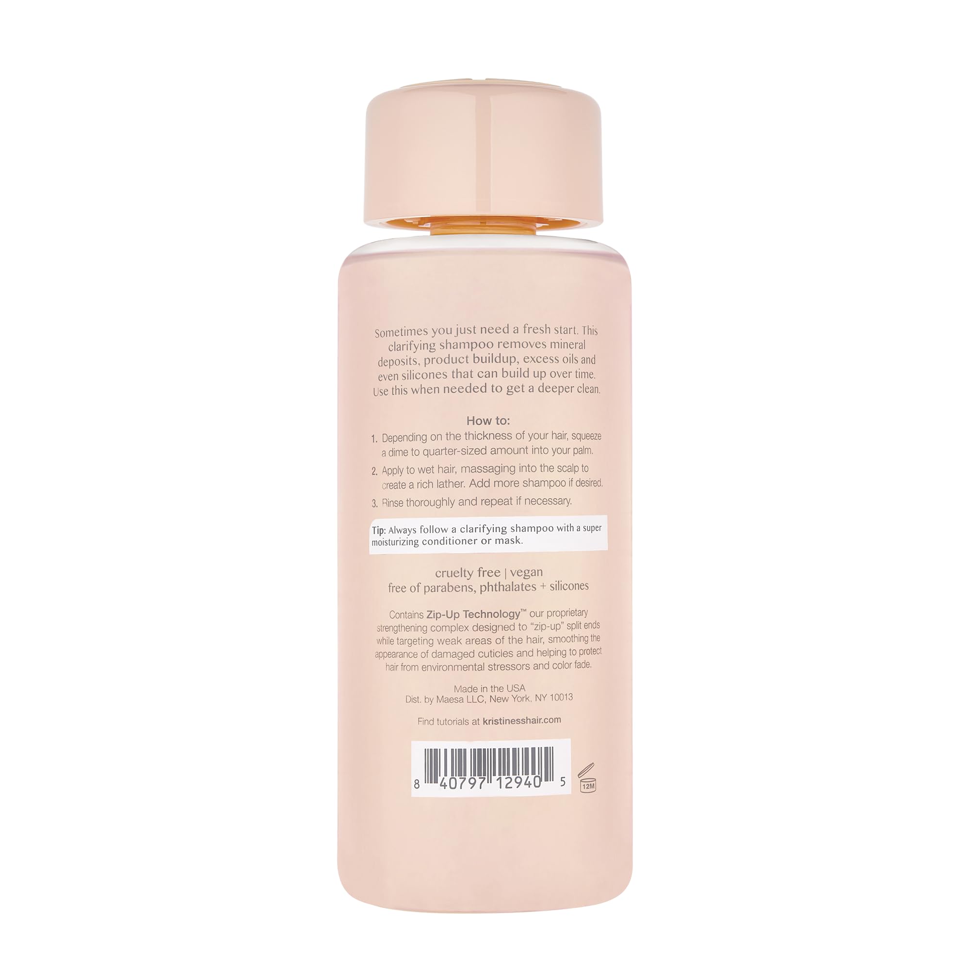 Kristin Ess creamy conditioner texture close-up for hydration benefits