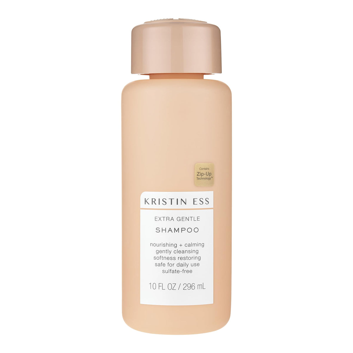 Kristin Ess bottle front view showing gentle formula for sensitive scalps