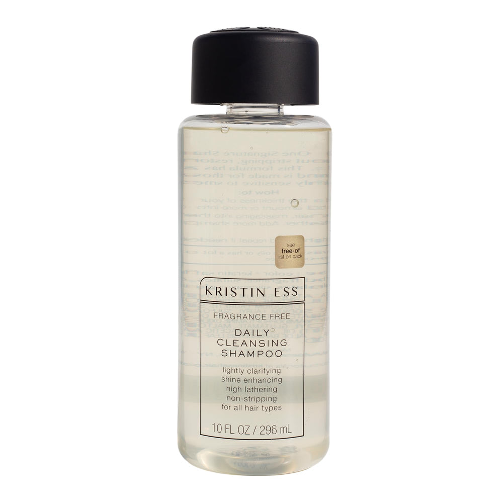 Kristin Ess front bottle showing label and scent-free benefit