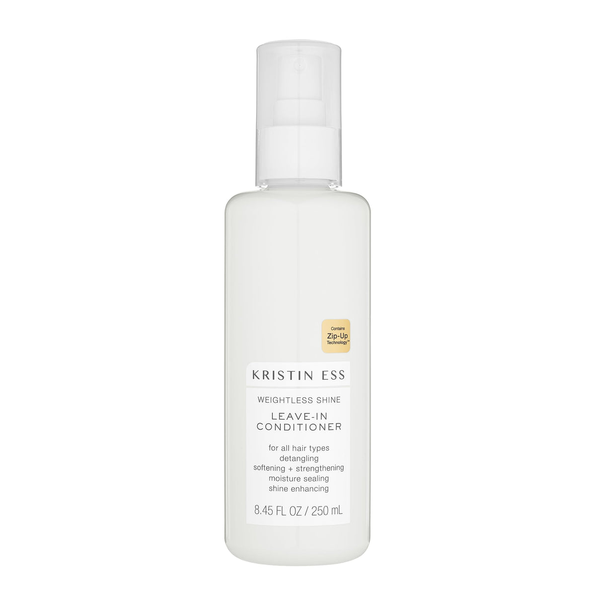 Kristin Ess front bottle view showing sleek spray and salon packaging for easy use