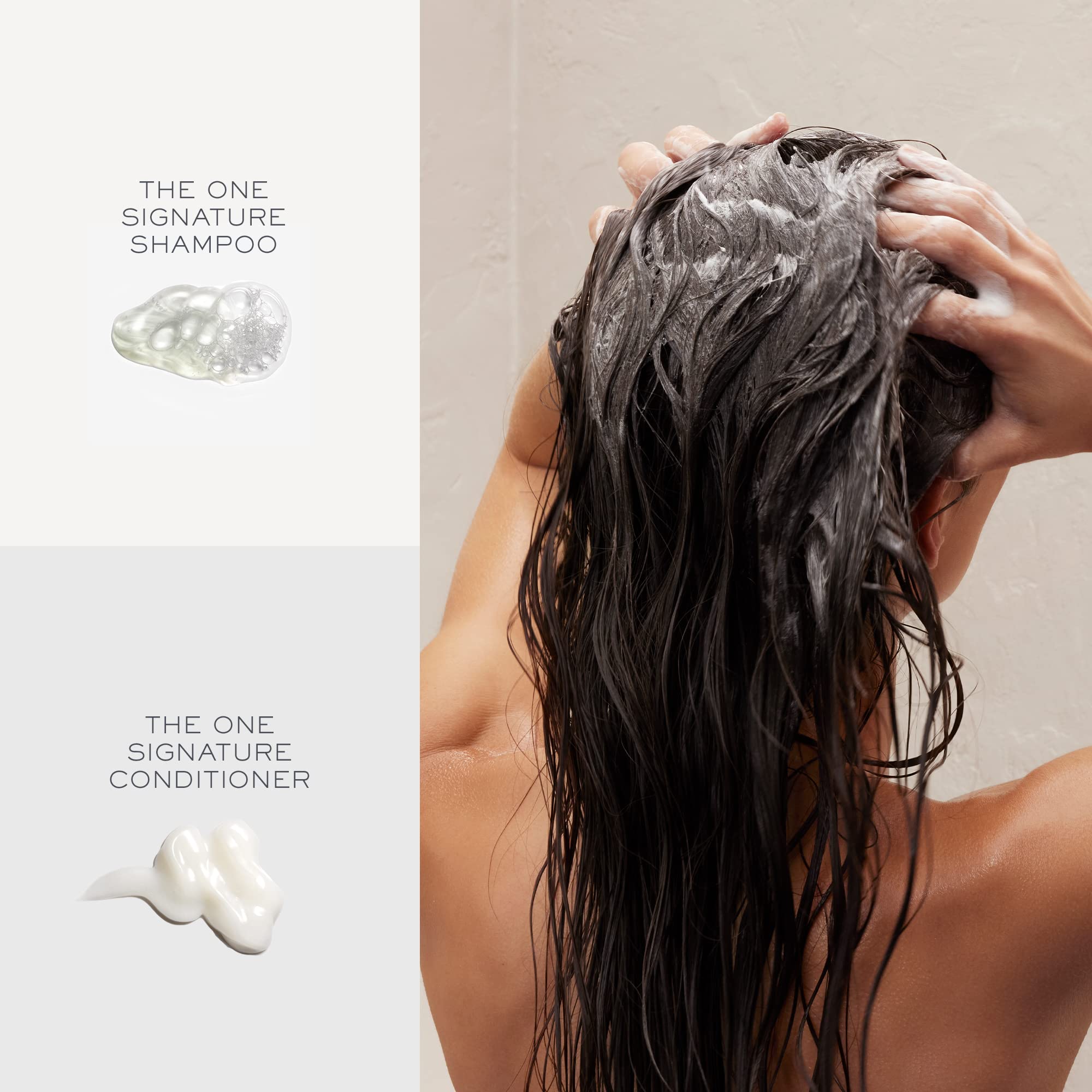 Kristin Ess in-shower use on wet hair illustrating hydration and manageability