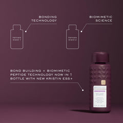 Kristin Ess bottle in shower in-hand demonstrating simple daily use and visible results