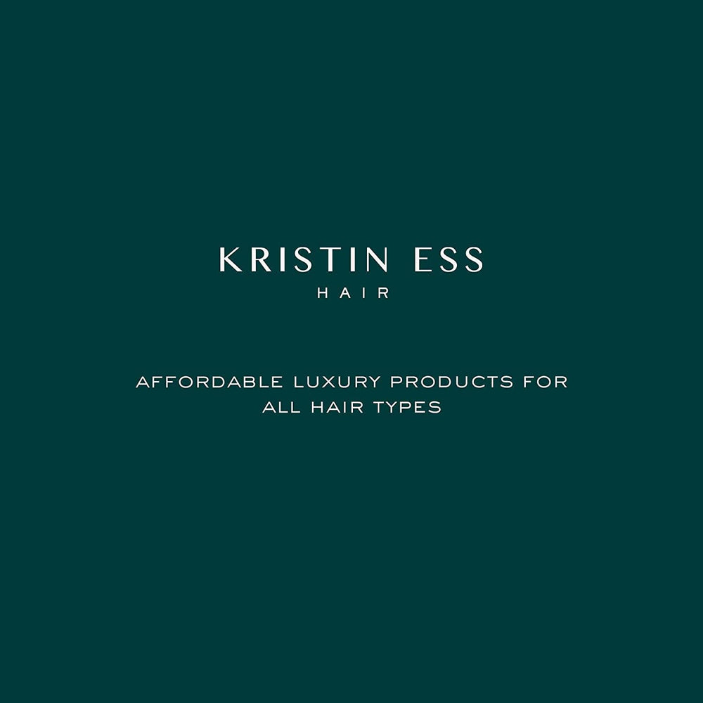 Kristin Ess botanical ingredients display emphasizing natural calming benefit