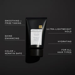 Kristin Ess product next to common items showing compact size