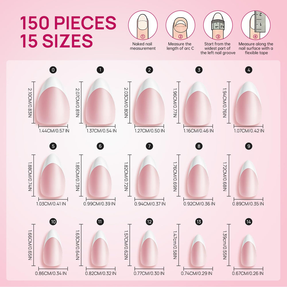 krofaue applying a press-on tip to a natural nail showing easy 5-minute application