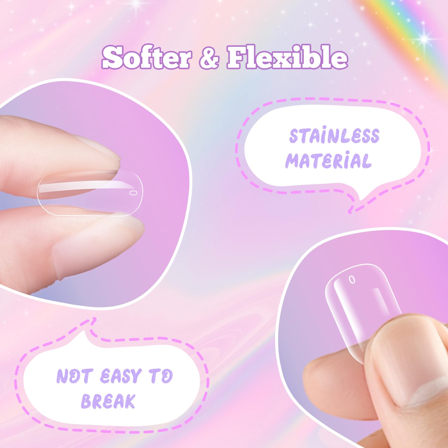 krofaue application step demonstrating easy press-on fit and secure hold
