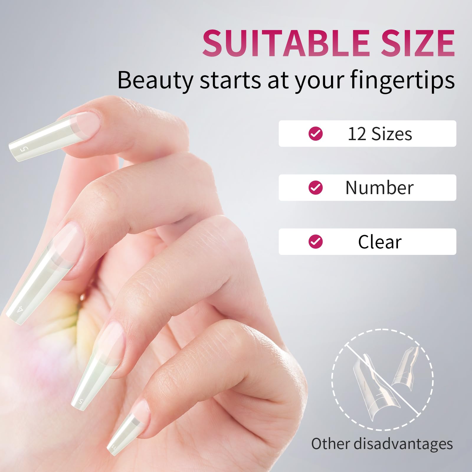 krofaue applied on model finger showing natural-looking result
