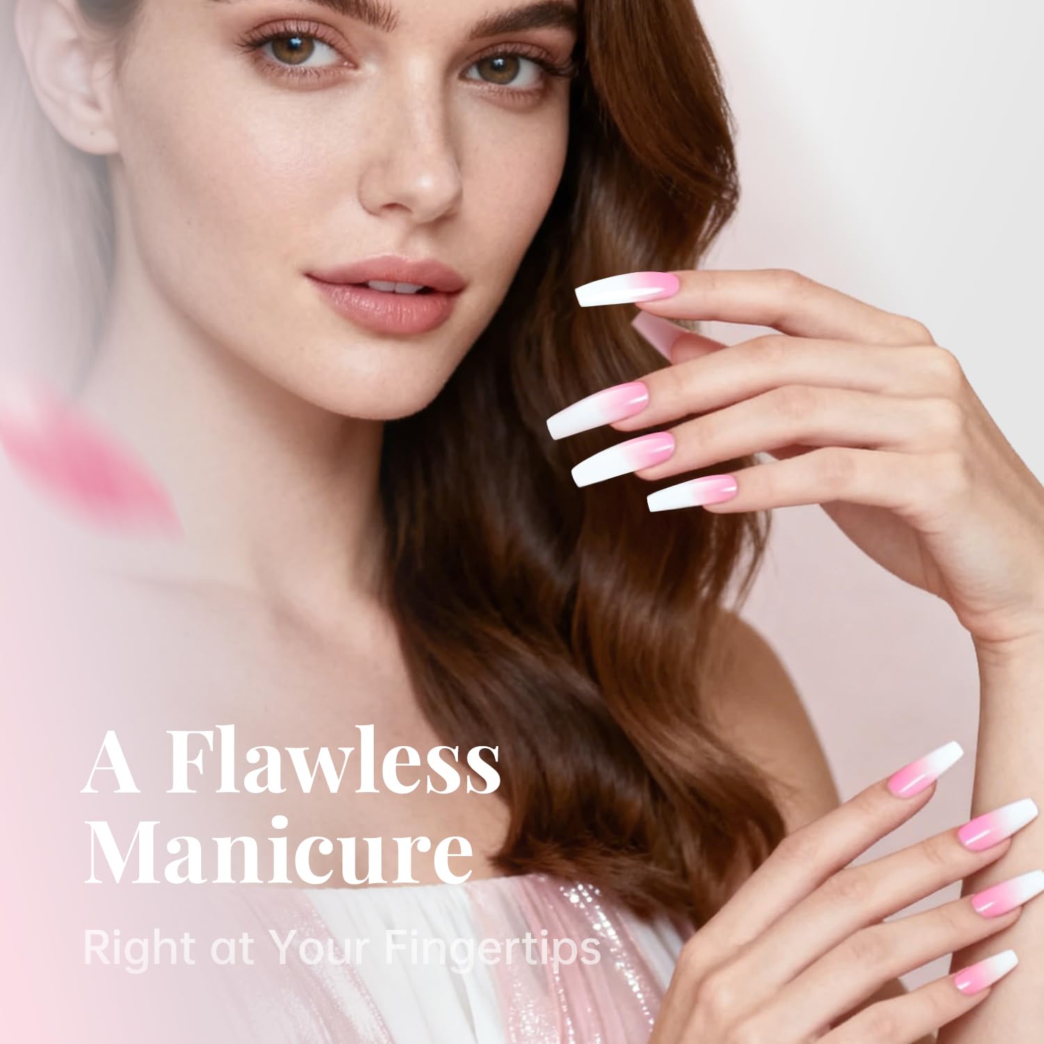 krofaue clear tips close-up showing smooth surface for precise nail art