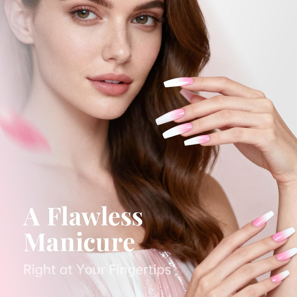 krofaue clear tips close-up showing smooth surface for precise nail art