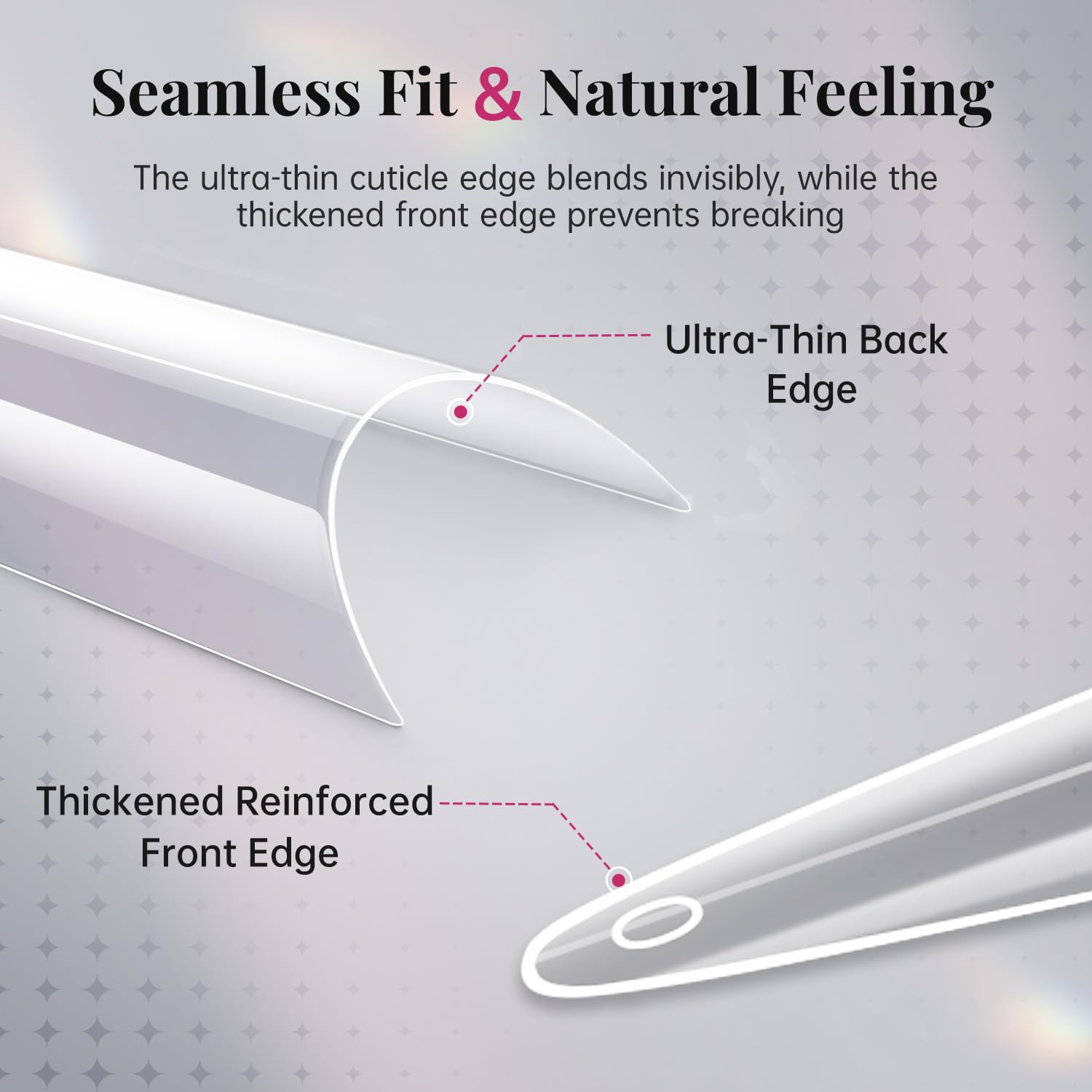 krofaue clear tips staged ready to paint for versatile nail art