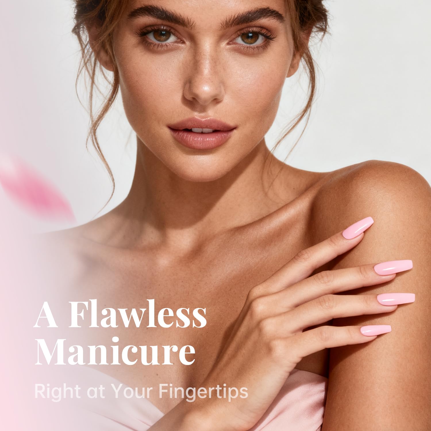 krofaue close-up of a clear tip texture highlighting flexibility and smooth filing benefit