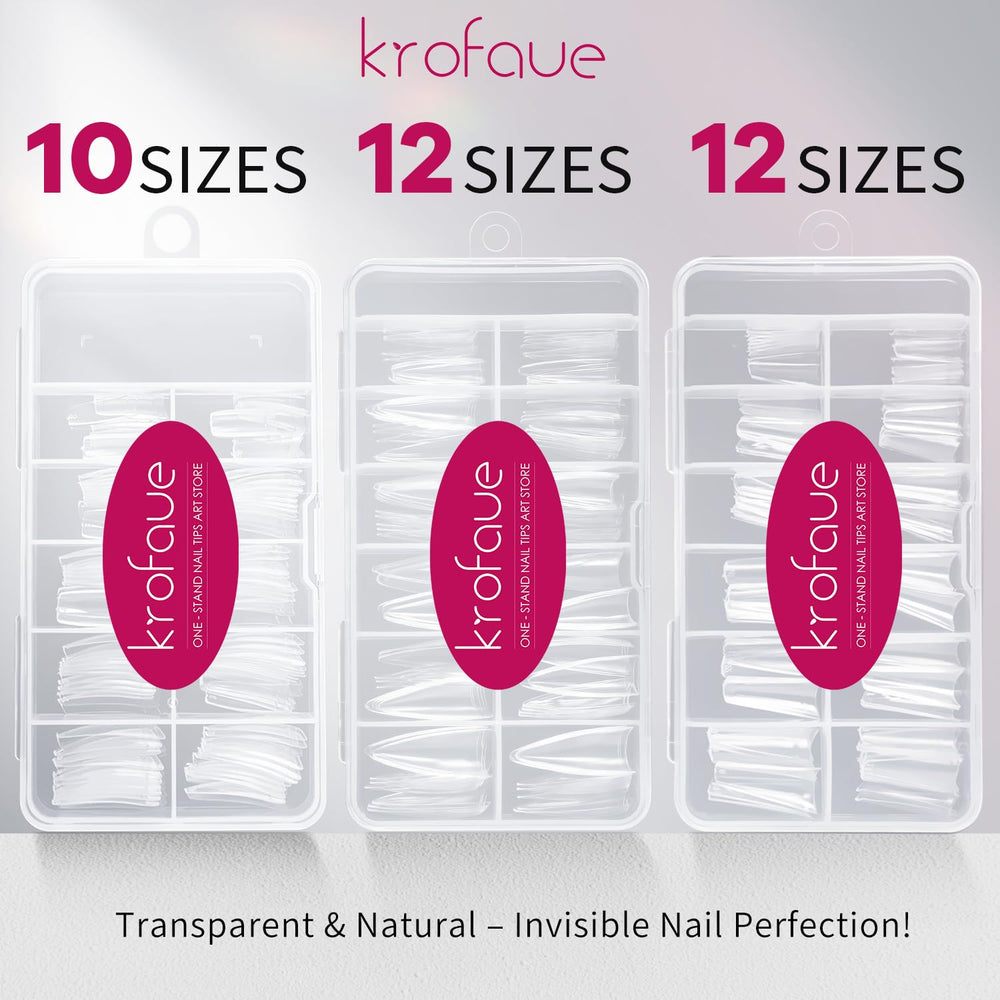 krofaue coffin tip close-up showing square tapered end for modern looks
