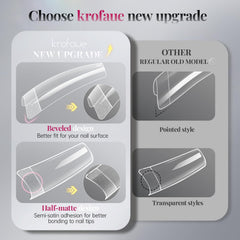 krofaue half-matte underside detail improving glue adhesion