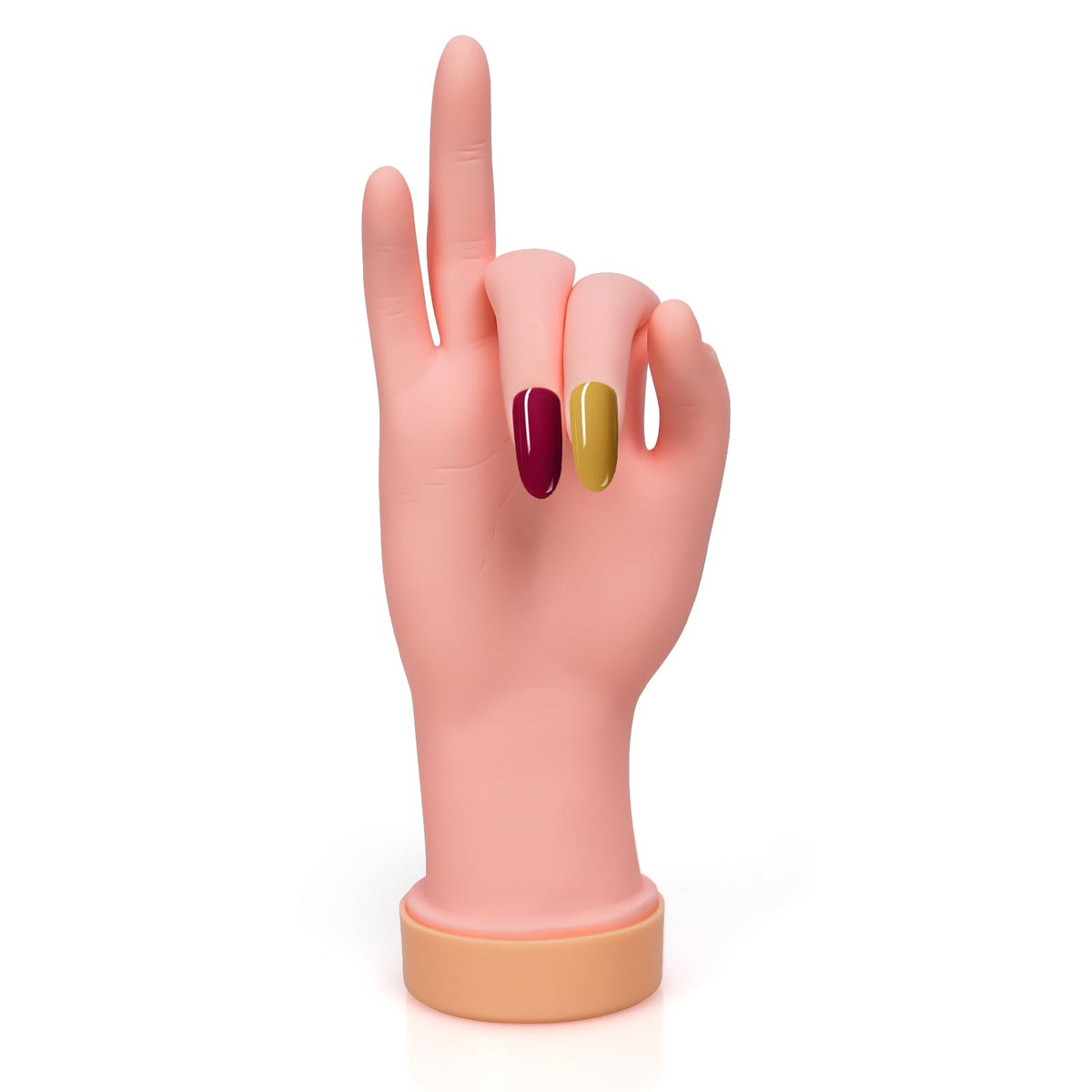 krofaue front view mannequin hand showing natural skin tone and lifelike size for practice