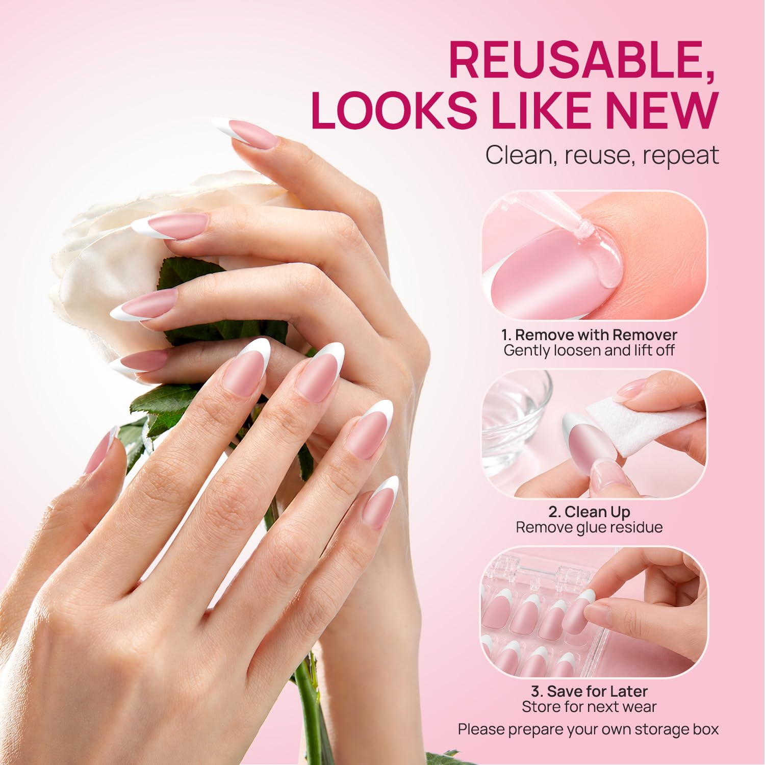 krofaue cleaned reusable tips after removal illustrating durability and repeat use