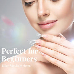 krofaue decorated nails with rhinestones on clear tips showing creative possibilities benefit customization