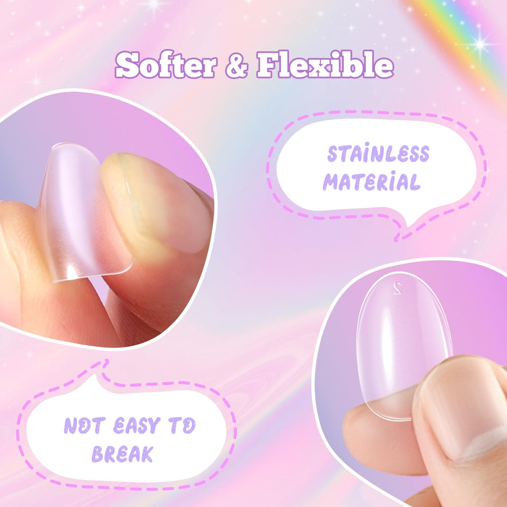 krofaue layout displaying 13 sizes and multiple duplicate nail tips