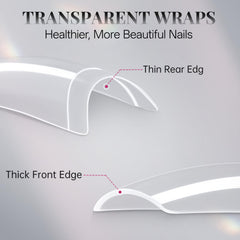 krofaue texture and trimmed edge of ABS tip, easy to file and shape