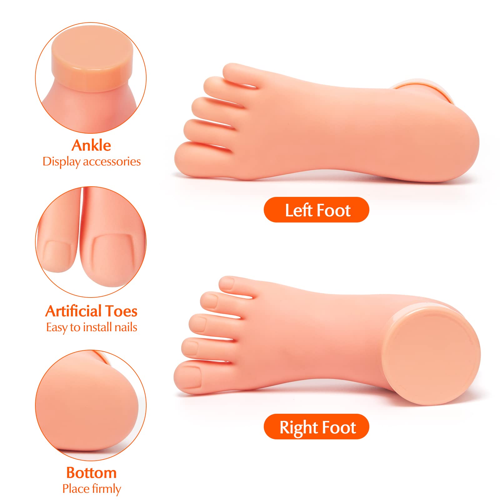 krofaue demonstration of false nail tip inserted and secured